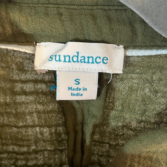 Sundance Kids Olive Button-Down Shirt - Picture 3 of 5